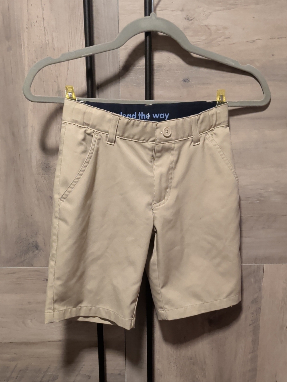 French Toast Boys' Khaki Flat-Front Chino Shorts